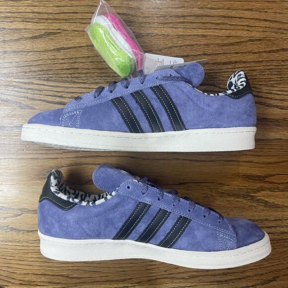 Adidas X-Large Campus 80 Purple Black White Grey Sneaker Shoe Sizes NEW - Picture 3 of 6